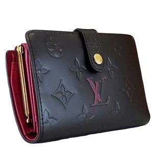 Authentic Louis Vuitton Vienova Wallet Red